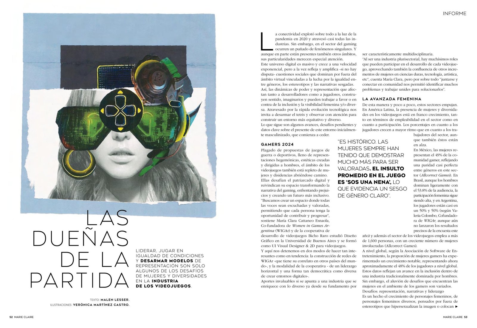 Las dueñas de la partida - página impresa 1