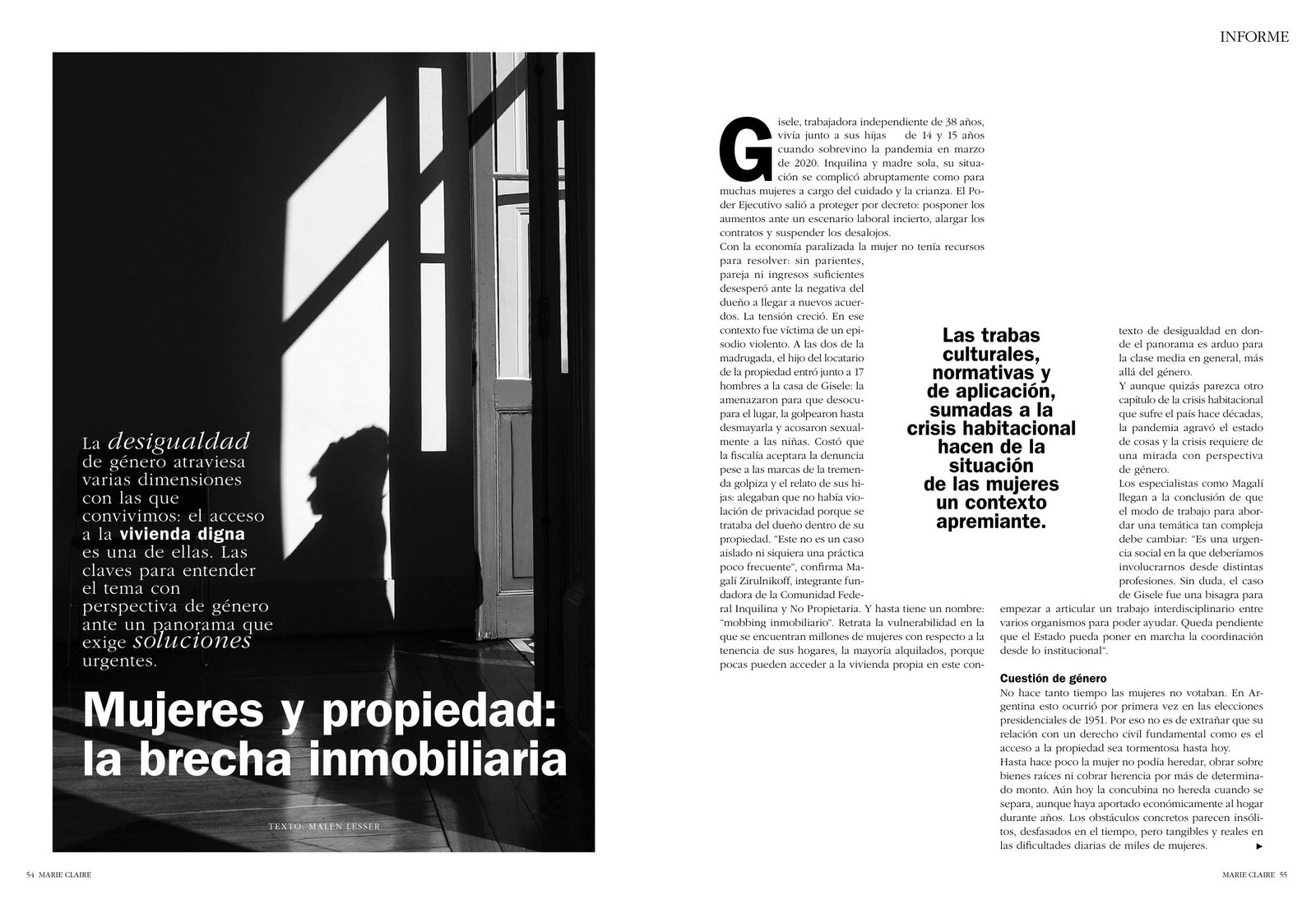 Mujeres y propiedad: la brecha inmobiliaria - página impresa 1