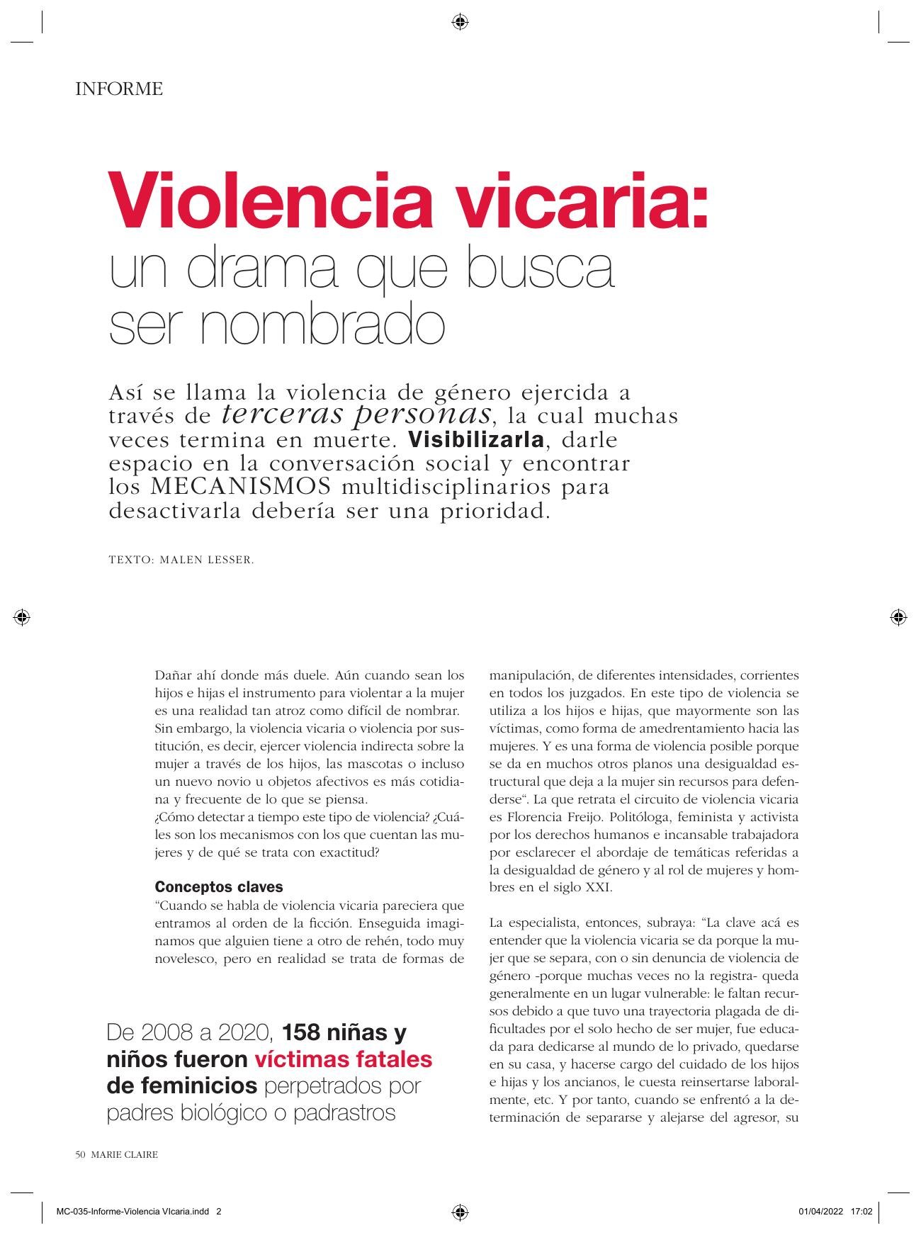 Violencia vicaria: un drama que busca ser nombrado